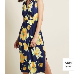 ModCloth Travel Sprightly Midi Dress, final price